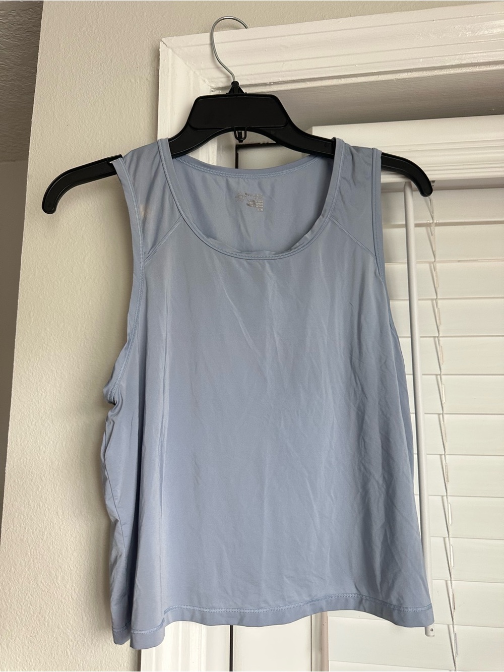 OFFLINE By Aerie Sweat Sesh Cropped Light Blue Women’s Tank Top
